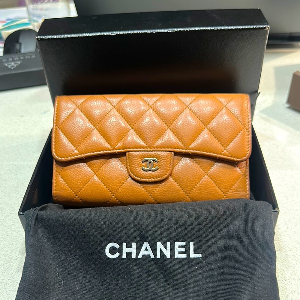 Chanel Tan Quilted Leather Women's Bag